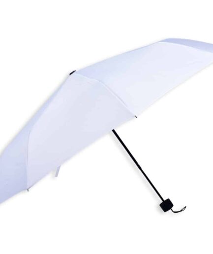 White Folding Umbrella High Quality, Sunny foldable umbrella Strong Handle for men/women